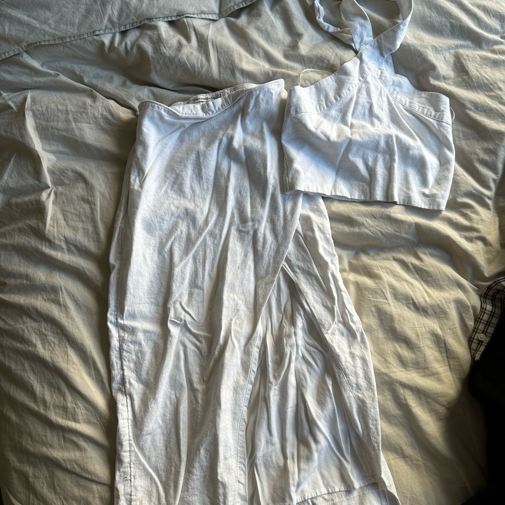 Abercrombie two piece linen skirt set